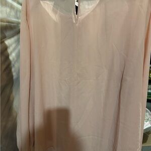 Liz Claiborne Tan and Cream Blouse
